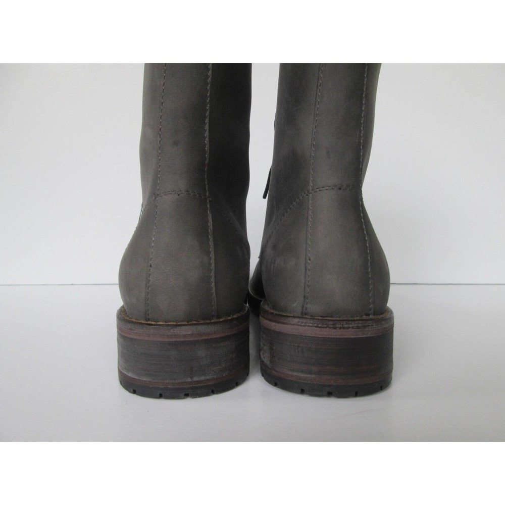 Wolverine Womens Genuine Gray Leather Paddock Riding Style Lace Up Boots 7 M - Picture 4 of 5